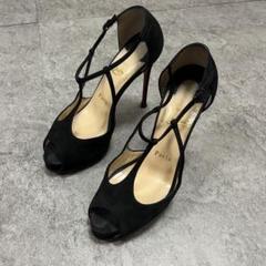 christian louboutin Tストラップ パンプス レッドソール