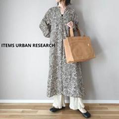 美品　ITEMS URBANRESEARCH　ペイズリー　ラグランワンピース