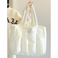 新品 レディース ダウン トートバッグ 大容量 【312】