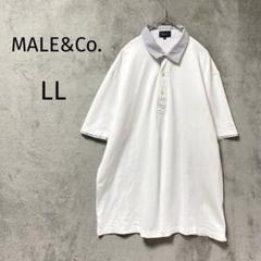 MALE&Co. タカキュー/ポロシャツ/LL/ゴルフ 大きいサイズ
