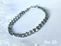 きらめく余白ブレスレット・黒・ハンドメイド・普段使いにオススメ・No.30