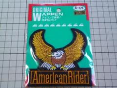 American Rider ワッペン 刺繍/92×88mm 当時物 アメリカン