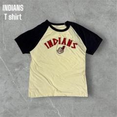 古着INDIANS ロゴTシャツ／レトロデザイン