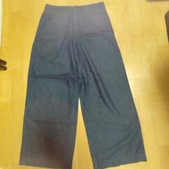 中古　UNIQLO　ユニクロ　デニムワイドパンツ　70-97
