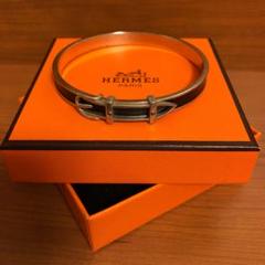 エルメス HERMES バングル 黒 皮