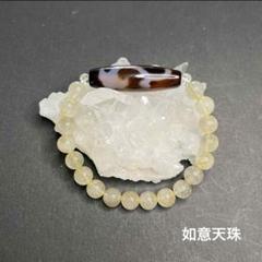No.418.如来天珠＊ルチルクォーツブレスレット