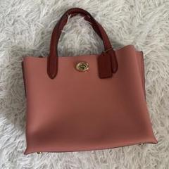 【美品】コーチ COACH ウィロウ トート ピンク　08561