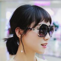 サングラス　レディース　UV　アクセント　黒　紫外線　韓国　グラデーション