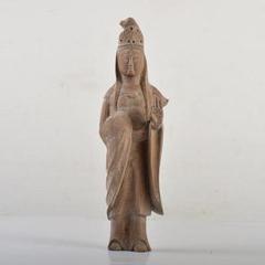 ズーロン　仏教美術　勝広作　木彫　観音菩薩像　仏像　置物　C　6706 m53709851215_1.jpg?1707893051