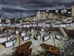 Bernard Buffet・ベルナール・ビュッフェ、船舶シリーズ27 ベルナール・ビュッフェ 「商船」 Bernard Buffet - 創業36年