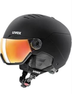 uvex ウベックス ブラックヘルメット オレンジミラー uvex ウベックス ブラックヘルメット オレンジミラー - メルカリ