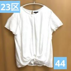 23区 - 23区 【洗える】ワイドストライプブラウス とろみ 大きい
