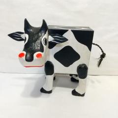 牛 木製 貯金箱 雑貨 カワイイ COW ウッド コインバンク 世田谷ベース