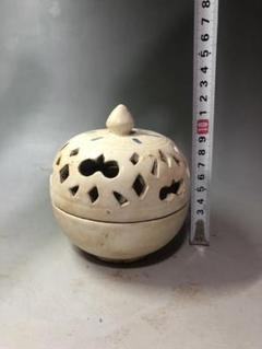 国内外の人気集結! 唐白磁 行炉 香炉 仏前道具 陶芸 骨董品 陶器 - 陶芸
