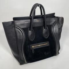 CELINE ラゲージ ミディアムショッパーレザー ブラック セリーヌ