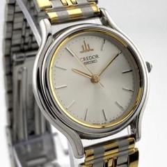 【稼働】SEIKO CREDOR 腕時計 コンビ レディース ラウンド ゴールドのサムネイル