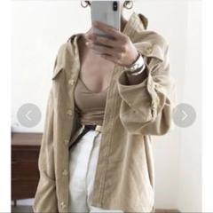 TODAYFUL コーデュロイシャツ ベージュ ビッグシャツ オーバーサイズのサムネイル