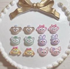 ダッフィー＆フレンズ ディズニー ネイルパーツ 12個セットのサムネイル