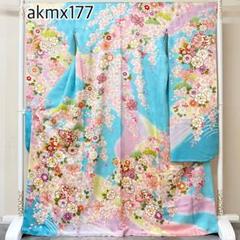 akmx175 正絹 振袖 赤 パールトーン加工 9号 花柄 akmx178 正絹 振袖 濃ピンク パールトーン加工 11号 花柄 - メルカリ