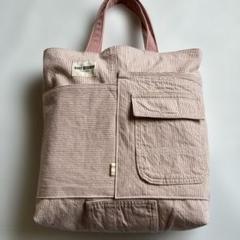 値下げ！ハンドメイド　ピンクトートバック　おまけ付き
