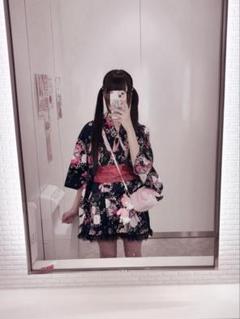 rowa's 浴衣ドレス ハイビスカス 帯セット 平成ギャル GAL 姫ギャル rowa's 浴衣ドレス ハイビスカス 帯セット 平成ギャル GAL 姫