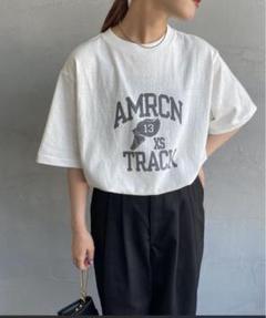 新品未使用 ヨーク切替\" AMERICANA\"ロゴTシャツ AMERICANA ￼アメリカーナ ロゴヨーク切替シャツ - メルカリ