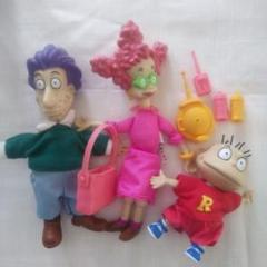 ラグラッツ　ぬいぐるみ　フィギュア　まとめて RUGRATS ラグラッツ人形3体セット 1997年 ニコロデオン ビニール