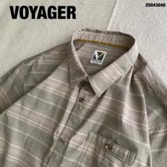 VOYAGERビッグサイズボーダーシャツUS古着アメカジヴィンテージ