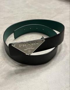 【未使用】PRADA ブラックレザーバックルベルト 楽天市場】PRADA プラダ レザーベルト 2CM016 2FAD メンズ