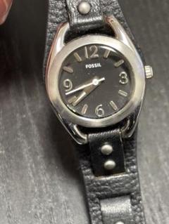 FOSSIL ブラック アナログ 手巻き時計