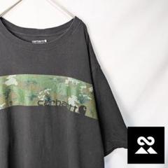 Carhartt　00’sUS　Tシャツ　オーバーサイズ　迷彩柄　ブラック