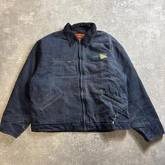 90s 00s デトロイトジャケット　刺繍ロゴ　ネイビー　ジョニーデップ 90s 00s デトロイトジャケット 刺繍ロゴ ネイビー ジョニー