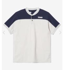 TFW49 25SS MESH COLLAR LESS POLO L