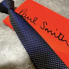 【✨極美品✨】Paul Smith ポールスミス ネクタイ ネイビー ドット柄