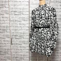 rienda バルーンティアードミニワンピース セール】バルーンティアードミニワンピース（シャツワンピース