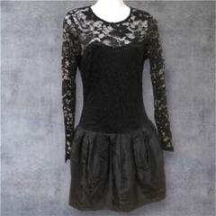 OSOS❤️ブラックレースミニワンピ❤️ミニドレス❤️SSサイズ❤️バルーン❤️可愛い