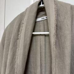 エヴァムエヴァ グレージュ バンドカラージャケット - メルカリ