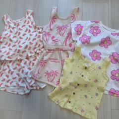 ベビー服 ロンパースセット スイカ柄