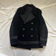 PRADA ブラック ウール ピーコート PRADA - 【本物保証】 超美品 プラダ PRADA Pコート ジャケット