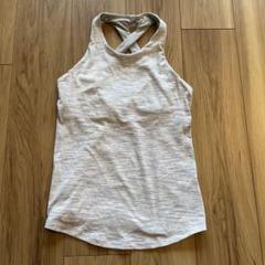 値下げ【美品・サイズ4】Lululemon ヨガウェア クロスバック グレー
