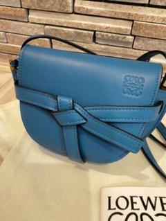 LOEWE ロエベ ゲートデュアルバッグ ミニ ペブルグレインカーフ
