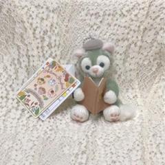 オータムストーリーブック　ぬいぐるみバッジ　ぬいぐるみチャーム　2点セット イニシャル入りのワッペンでおめかし！東京ディズニーシー