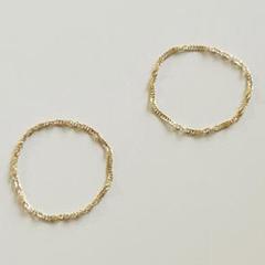 評価2000記念感謝セール❣️新品 18金 日本製 チェーンリング 5