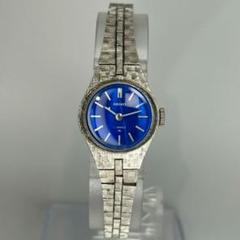 稼働 SEIKO 腕時計 手巻き 機械式 ブルー文字盤 バングル SGP 534 稼働 SEIKO 腕時計 手巻き 機械式 ブルー文字盤 バングル SGP 534
