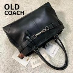 【希少・美品】OLDCOACH ボストンバッグ 2way キャンバス レザー 希少 COACH オールドコーチ ボストンバッグ 2Way レザー ブラウン