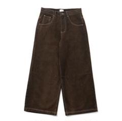 かつきくんブレスユー　Bless U baggy デニムパンツ　ダークブラウン かつきくんブレスユー Bless U baggy デニムパンツ ダーク