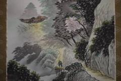 真作/葛谷聖山/春景富士山水図/布袋屋掛軸HD-568 真作/葛谷聖山/春景富士山水図/布袋屋掛軸HD-568 - メルカリ