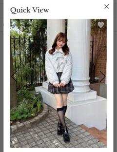 evelyn エブリン リボンファーショートダウン 今期 evelynリボンファーショートダウン