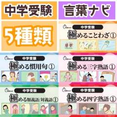 中学受験　言葉ナビ　サピックス　暗記カード　予習シリーズ ☆【065】中学受験国語 ことわざの暗記カード 中学入試