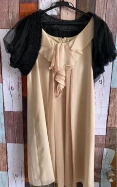 結婚式 ワンピース ボレロ付き